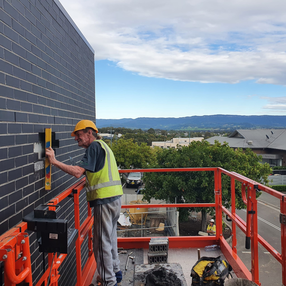 Civil bricklaying by IBAC showing straight lines, clean joints, and consistent finish
